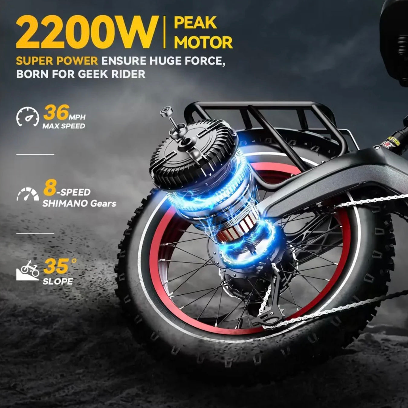 Electric bike - Up to 100Mile - 36mph