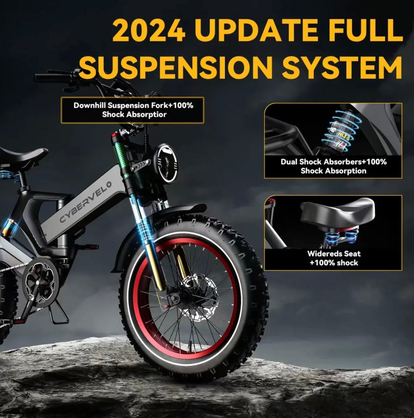 Electric bike - Up to 100Mile - 36mph