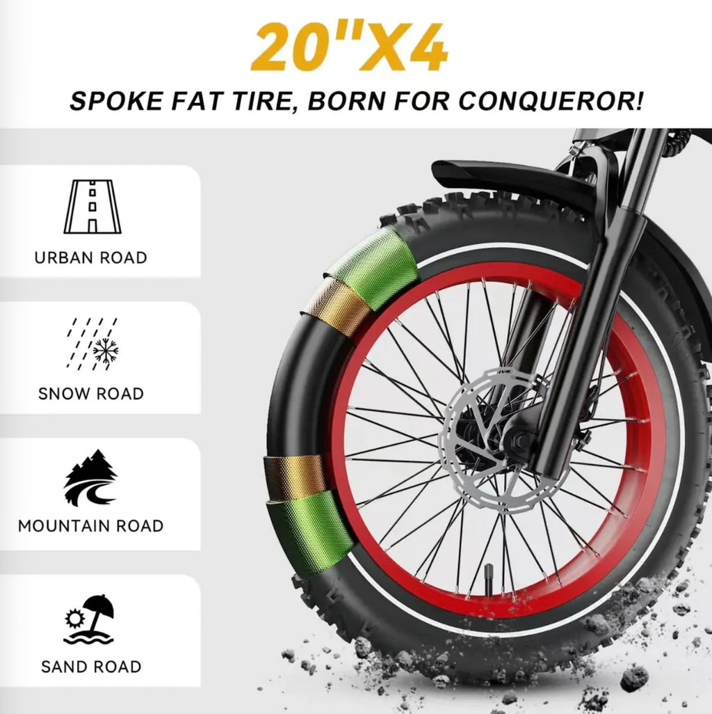 Electric bike - Up to 100Mile - 36mph